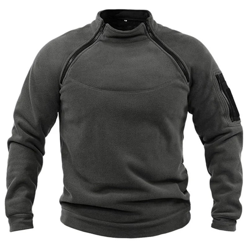 Men's Tactical Fleece Military Pullover Sweater