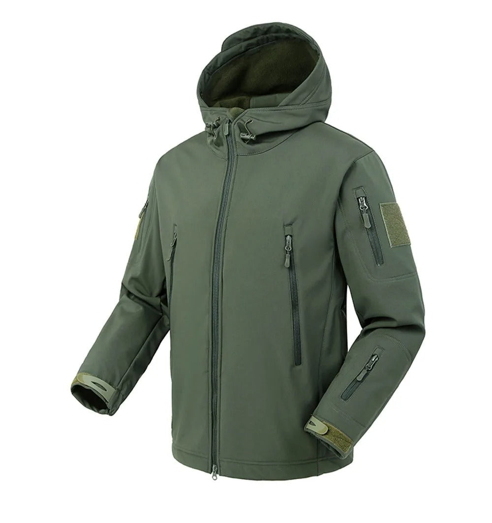 Men's Casual Stylish Windproof Hooded Soft Shell Winter Jacket