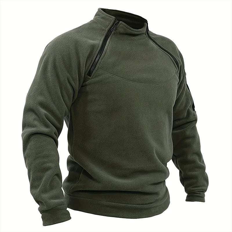 Men's Tactical Fleece Military Pullover Sweater